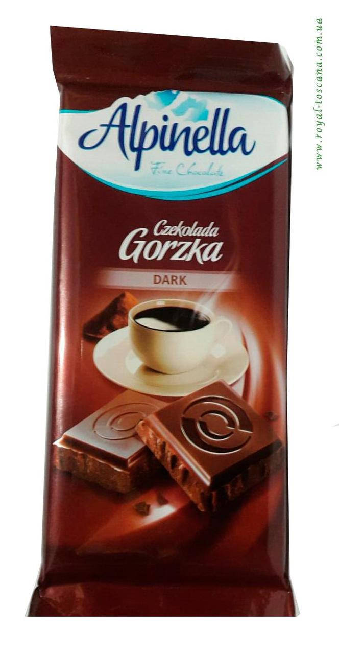 

Черный шоколад Alpinella «Czekolada Gorzka» DARK, 90 грамм