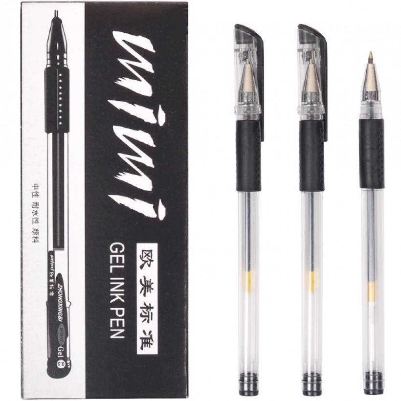 

Ручка гелевая черная паста 0,5мм арт. 10569