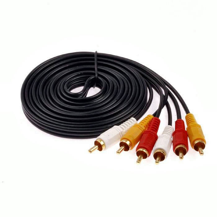 

Кабель мультимедийный 3RCA to 3RCA 1.5m, Черный