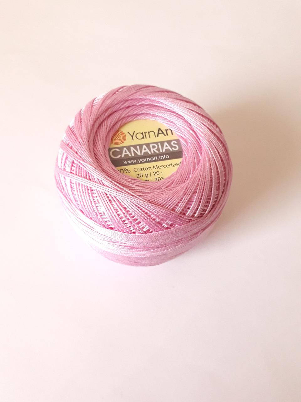 

Канаріас Пряжа Canarias YarnArt 100% рожево-бузковий, 1 шт. № 6319, Розовый