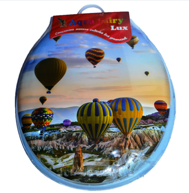 

Крышка для унитаза Aqua Fairy Мягкая С рисунком, 44х35х4см