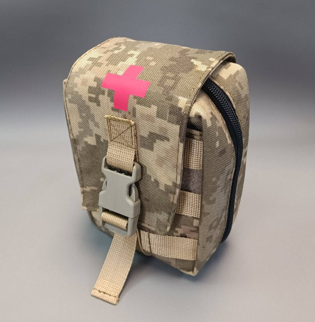 

Подсумок аптечка тактическая, быстросъём Cordura 1000D. Пиксель.