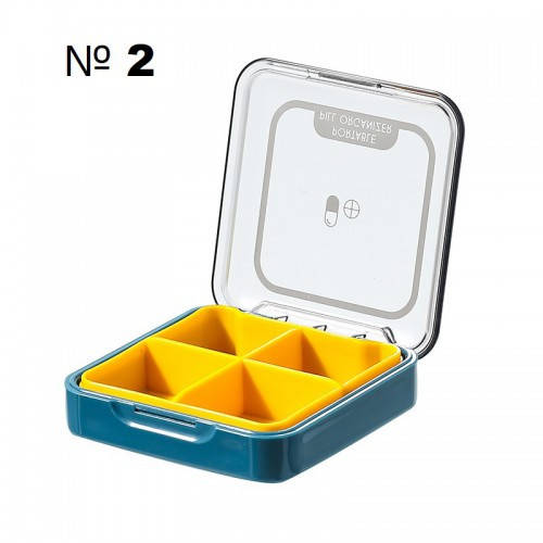 

Карманная таблетница на 4 отделения Pill organizer №2