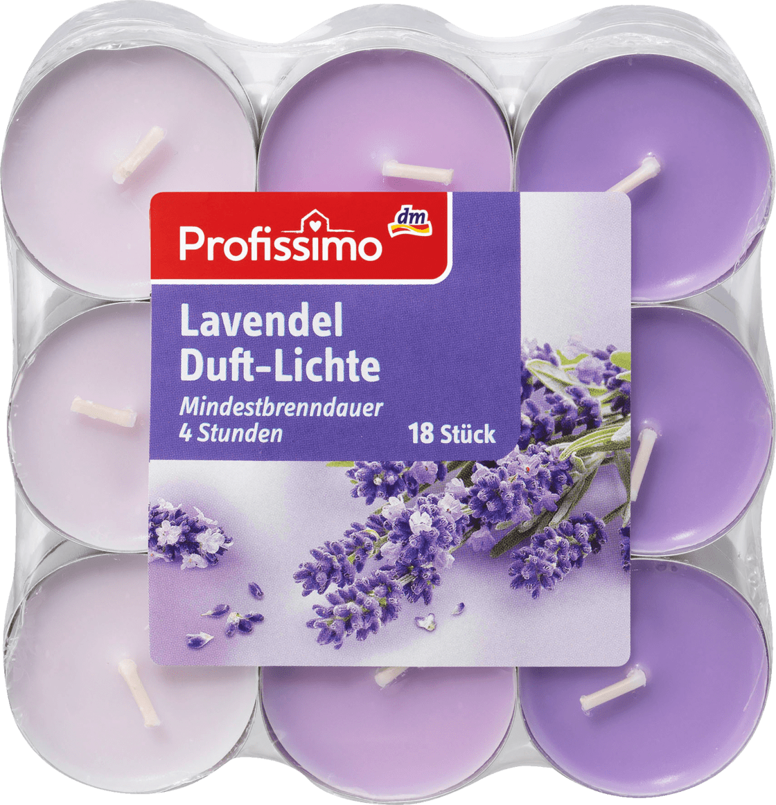 

Чайные ароматические свечи Lavendel Profissimo, 18 шт.
