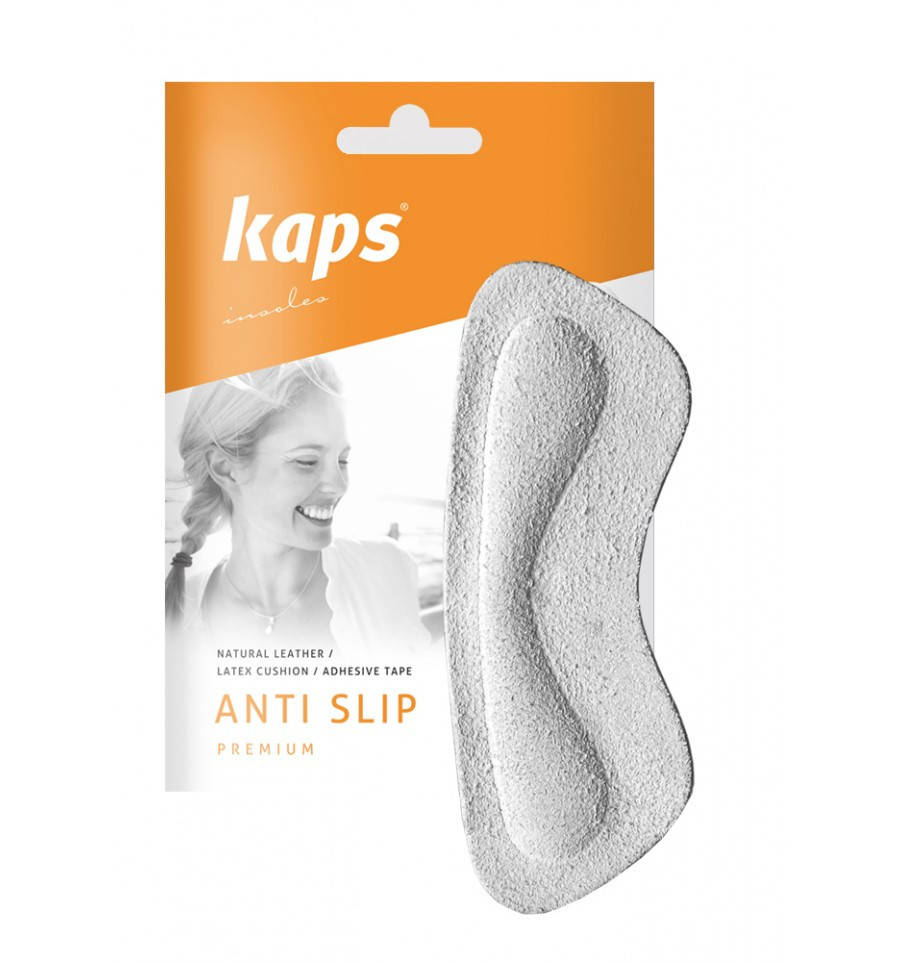 

Кожаные наклейки на задник обуви запяточники Kaps Anti Slip Серый