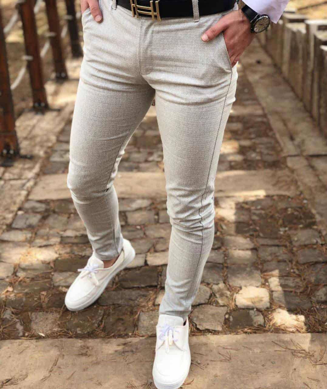 

Мужские брюки белые Турция