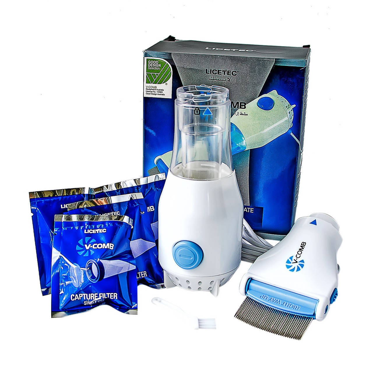 

Электрический гребень от вшей с вытяжкой licrtec V-comb | средство от педикулеза | расческа от вшей и гнид!