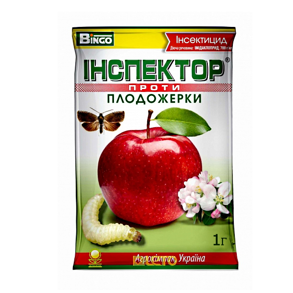 

Инсектицид ИНСПЕКТОР против плодожорки 1 г Агрохимпак.