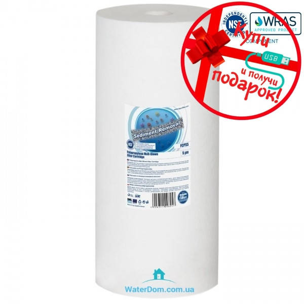 

Картридж полипропиленовый Aquafilter FCPS 5мкм Big Blue 10''