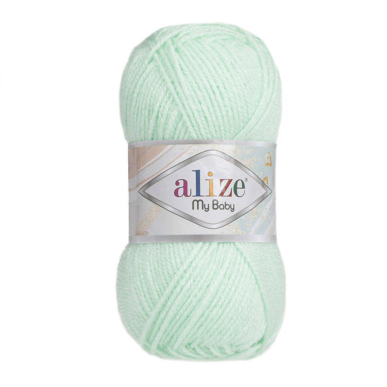

Alize My Baby № 19 водяная зелень (Ализе Май Беби) (Акриловая пряжа, нитки для вязания)