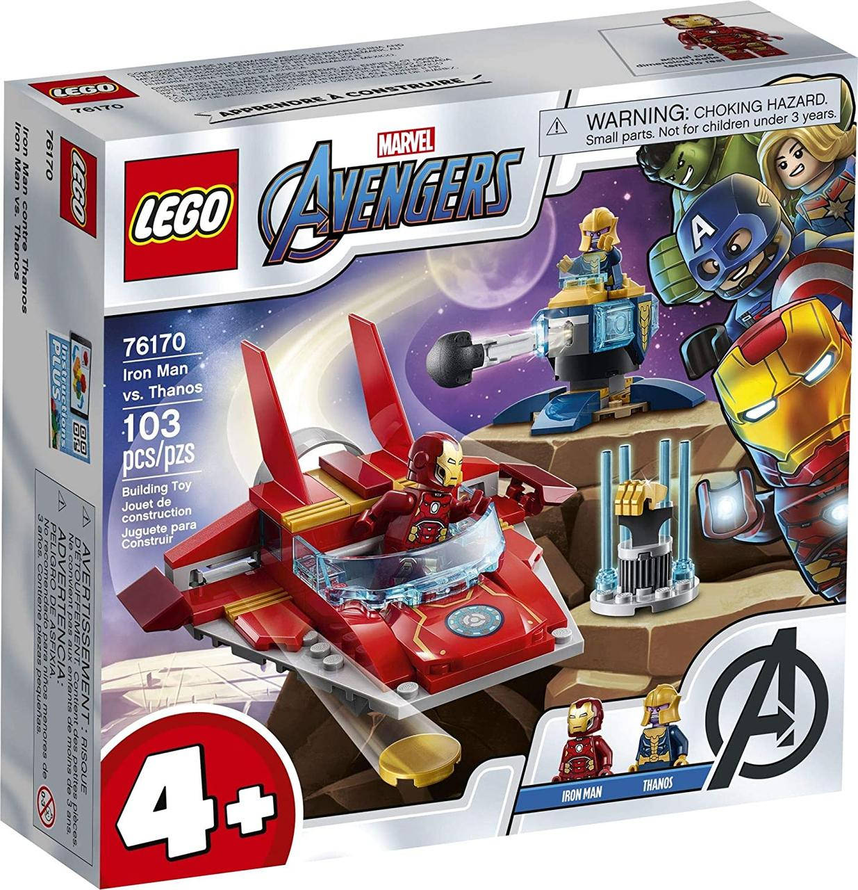 

Конструктор LEGO ЛЕГО Marvel Super Heroes Железный Человек против Таноса 76170