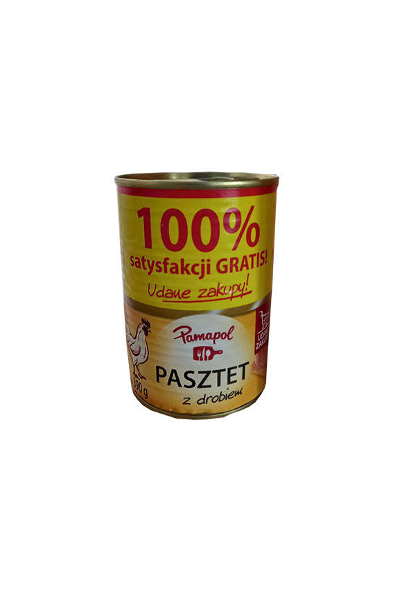 

Паштет Pamapol z drobiem 390г (куриный) Польша