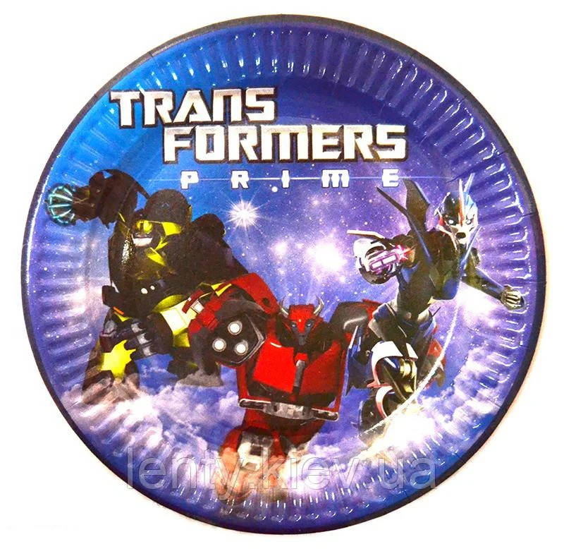 

Тарелки Трансформеры-3 18см. (10 шт) тематические бумажные одноразовые -