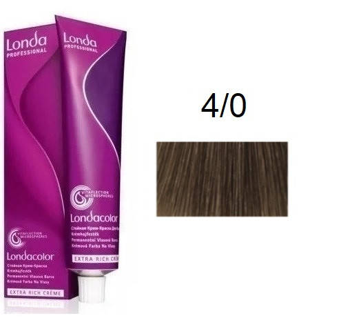 

Крем-краска для волос Londacolor 4/0 Средне-коричневый 60 мл
