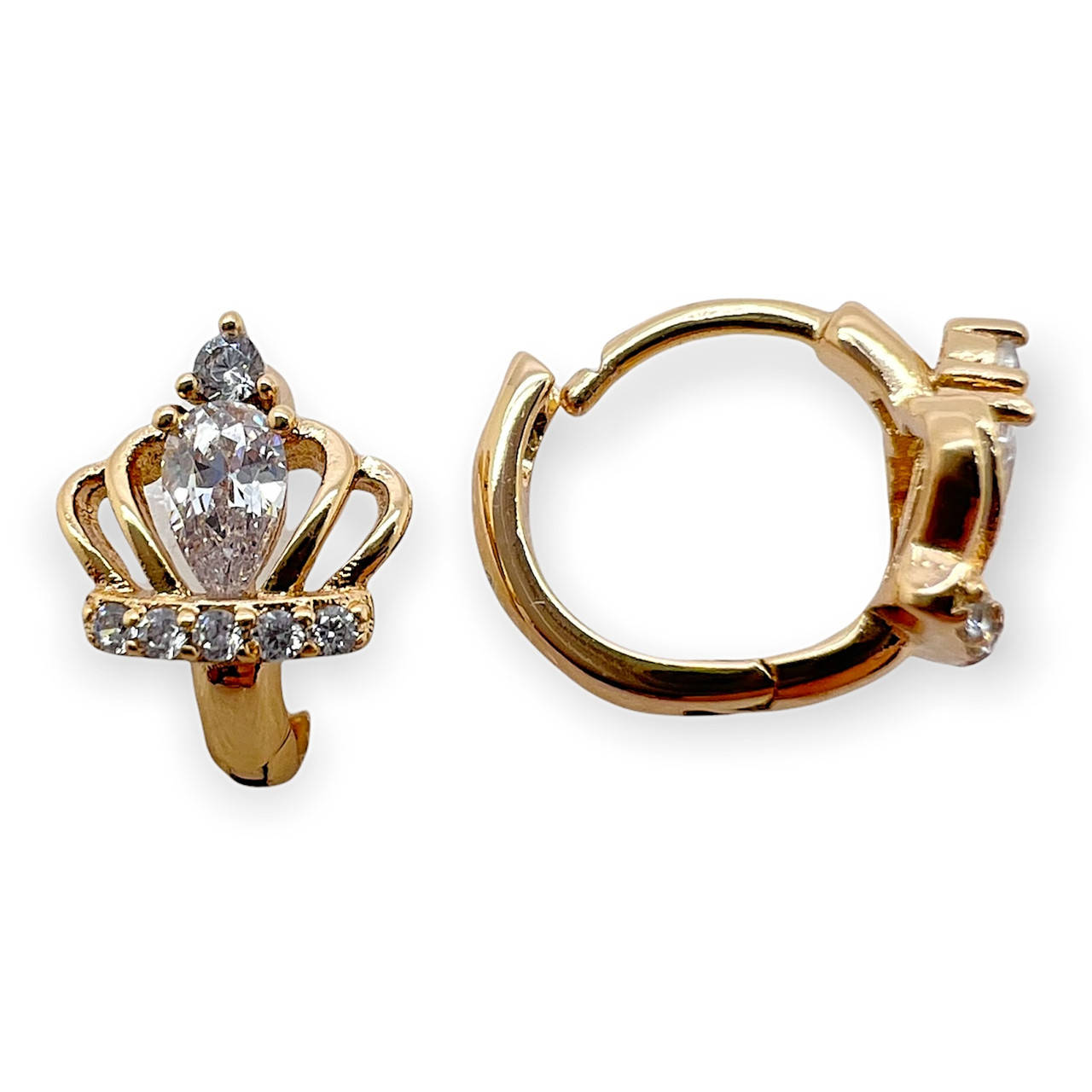 

Серьги корона ксюпинг. 18к