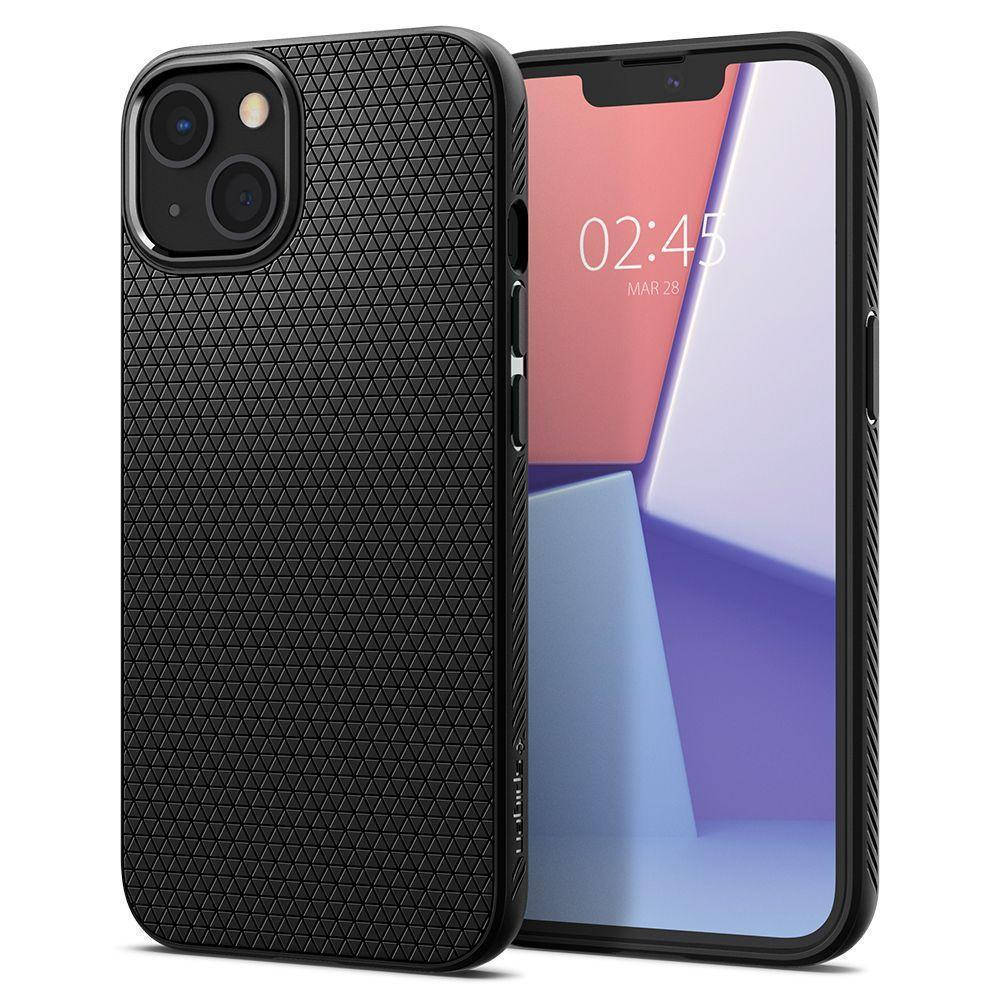 

Чехол Spigen Liquid Air для iPhone 13 Matte Black (ACS03519), Черный
