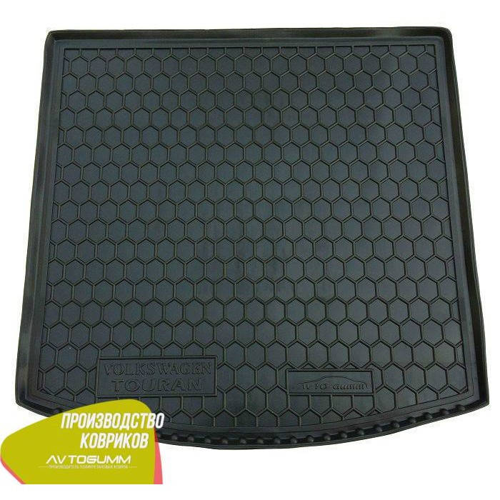 

Мягкий полиуретановый коврик в багажник Volkswagen Touran 2003+, Черный