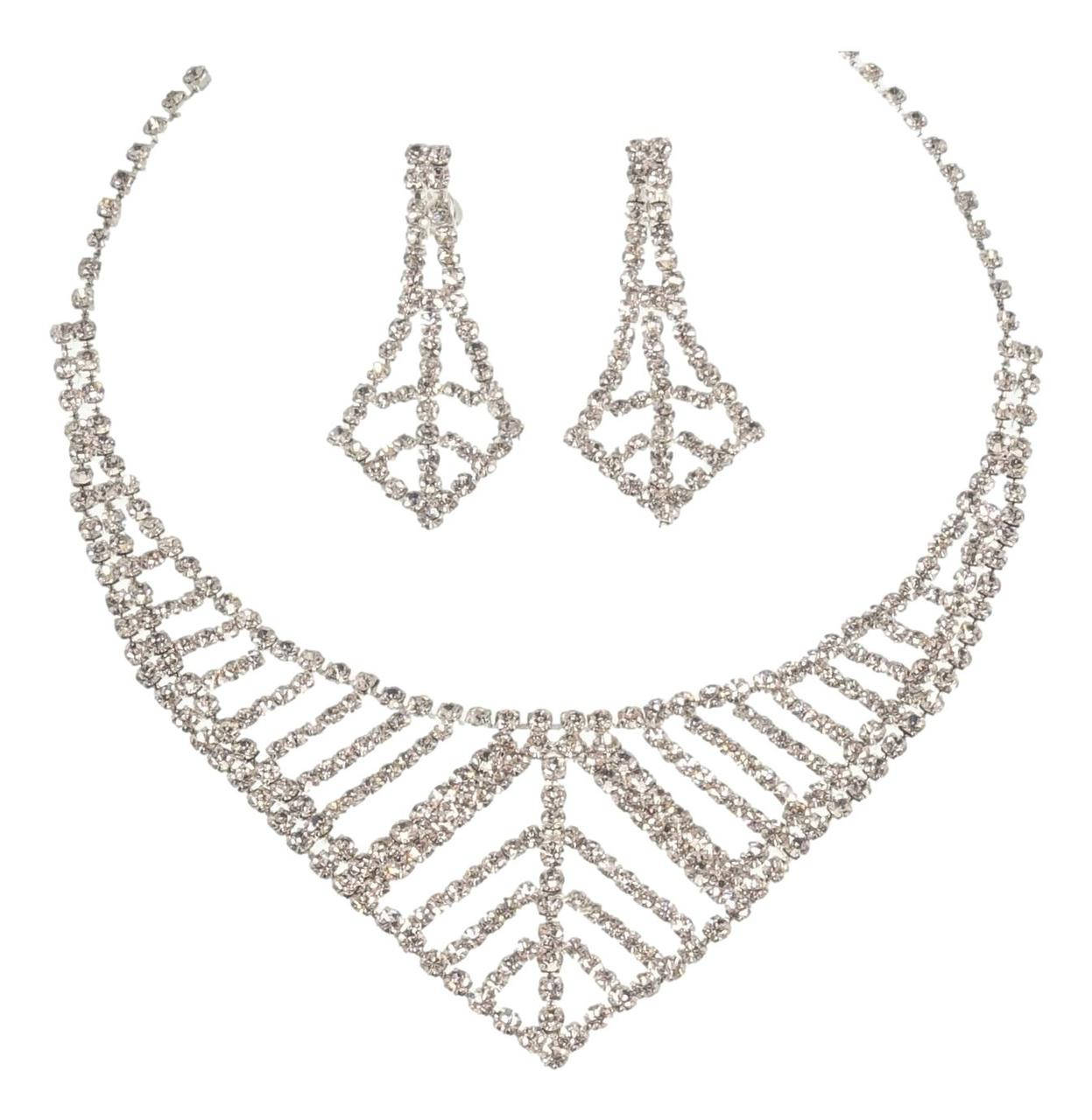 

Набор Серьги Колье "Монреаль" длина 33,5-50,5см х 2мм