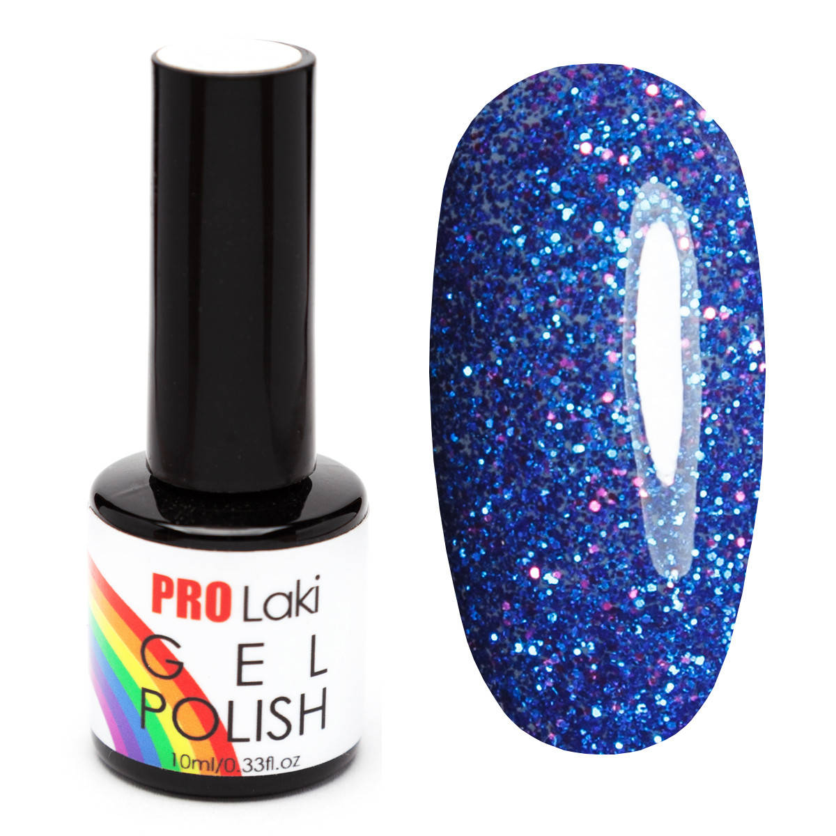 

Гель-лак Синий с блестками #128 PRO-Laki 10ml