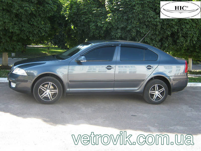 

Ветровики на Шкоду Октавия А5 2005-2013 Хик накладные