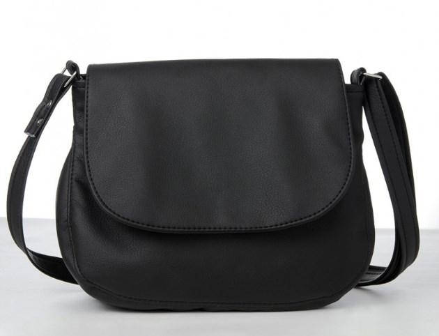 

Женская сумка через плечо кроссбоди из экокожи Sambag Rose черная, Черный