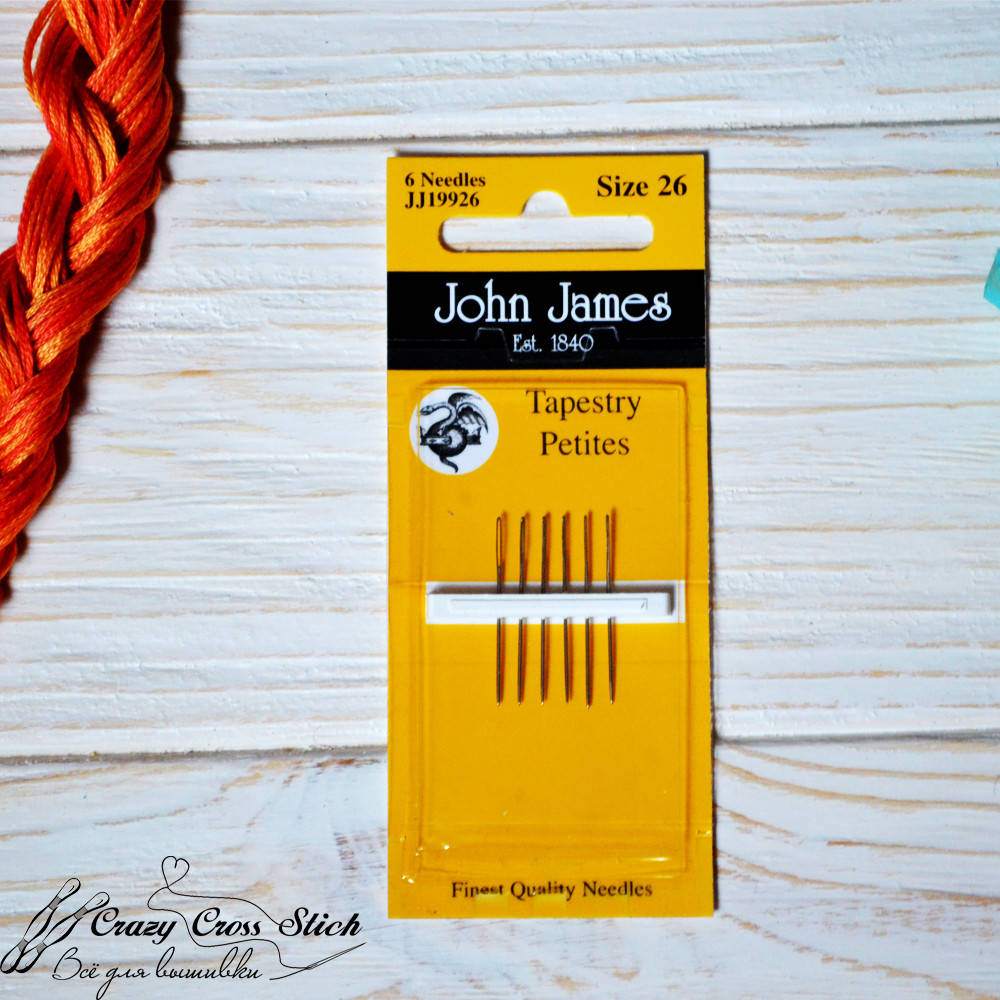 

Набор коротких гобеленовых игл John James №26 ( Tapestry Petite)