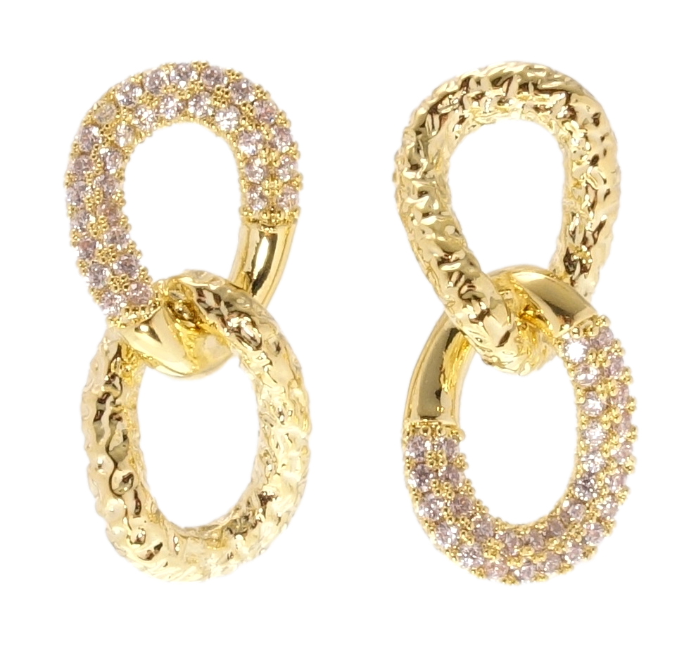 

Серьги Xuping QQMM Позолота 14K гвоздики (пусеты) "Инкрустация цирконием"