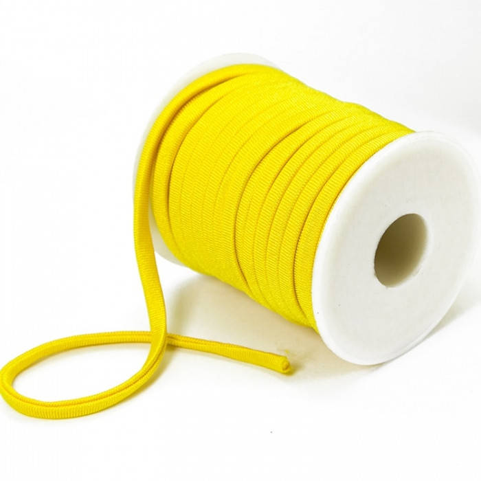

Шнур Нейлоновый Эластичный, Цвет: Желтый, Размер: 5x3мм, (УТ100009746)