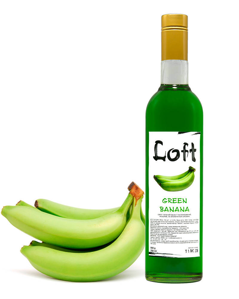 

Сироп LOFT Зелений Банан 0,7 л