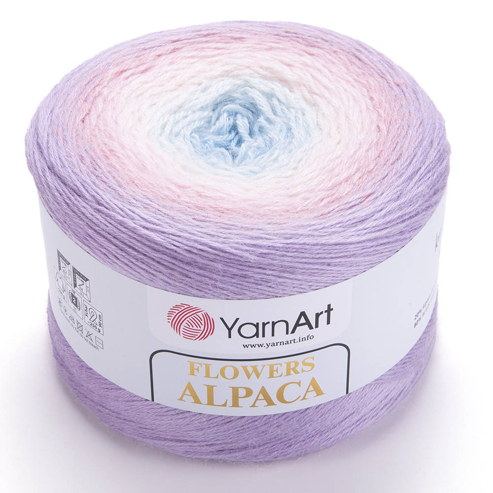

Секционная пряжа YarnArt Flowers Alpaca 405 (Ярнарт Флаверс Альпака) с альпакой зимняя
