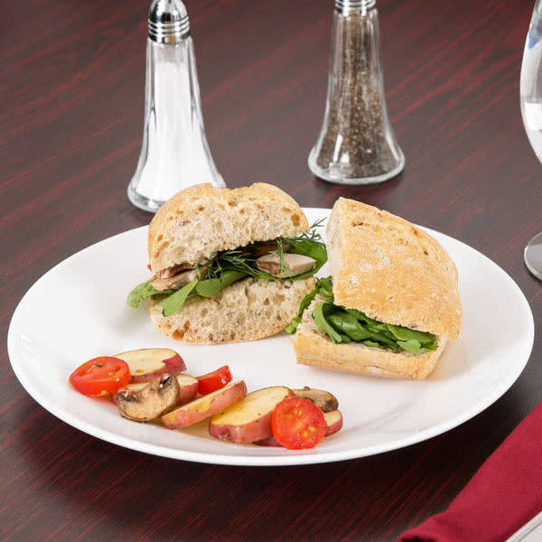 

Тарелка обеденная белая плоская Arcoroc Restaurant 23,5 см (22522), Белый