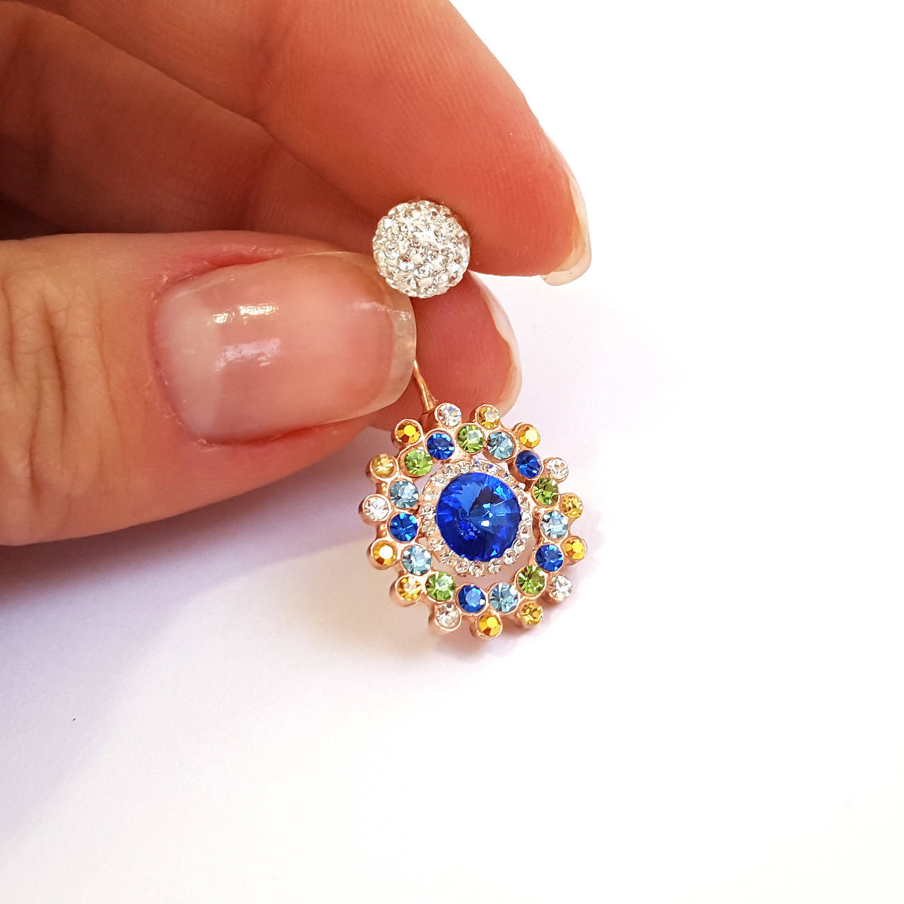 

Позолоченный пирсинг с Swarovski