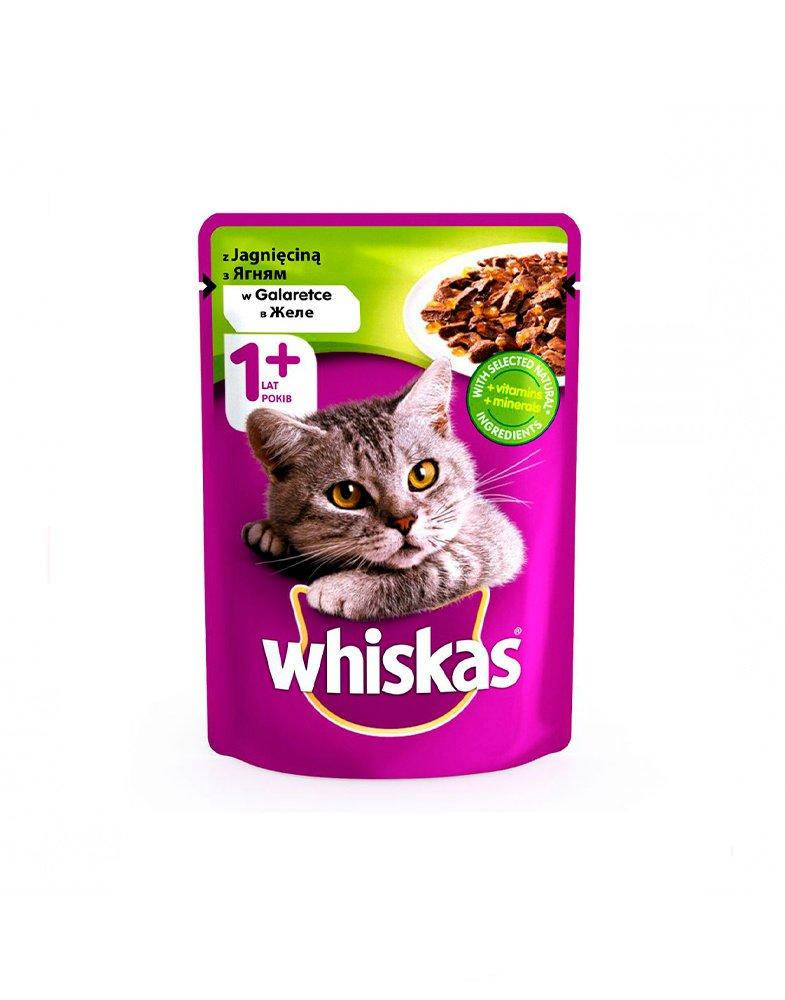

Whiskas С ягненком в желе для взрослых кошек 100 г