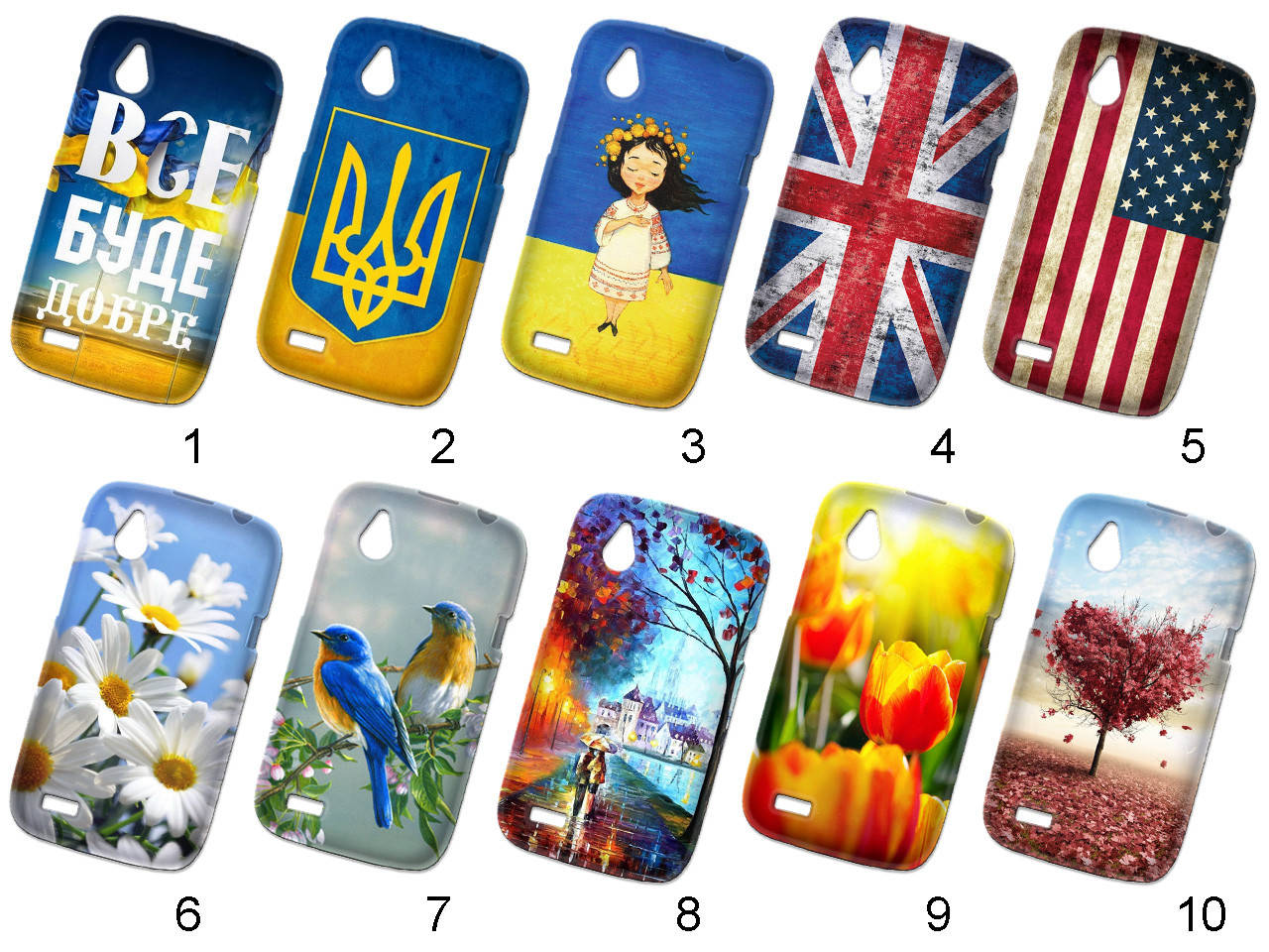 

Силиконовый чехол с рисунком для HTC Desire V (t328w)