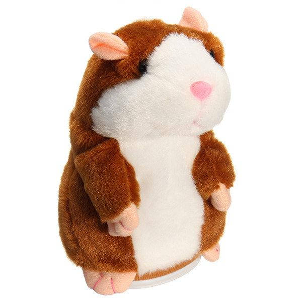 

Интерактивная игрушка говорящий хомяк повторюшка коричневый , хороший выбор