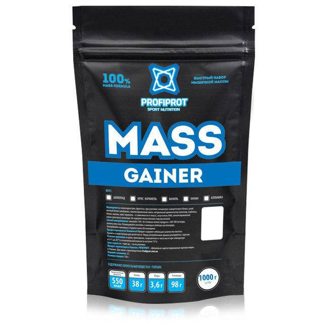 

Гейнер 38% белка "MASS GAINER " PROFIPROT Банан