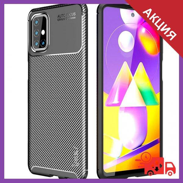 

Карбоновые чехлы на Samsung Galaxy M31s / Самсунг Гелекси М31С, Черный
