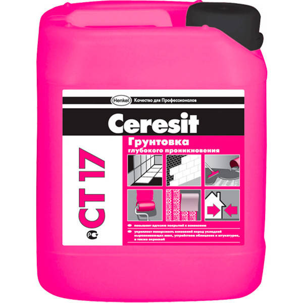 

Ceresit CT 17 Глибокопроникаюча грунтовка 10 л