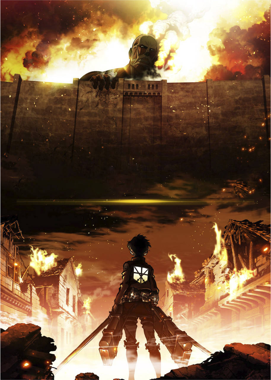 

Фотокартина GeekLand Attack on Titan Атака титанов битва в огне 40x60 AT 09.061
