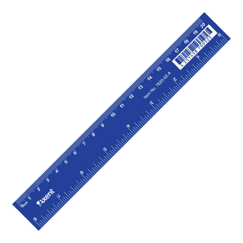 

Линейка пластиковая синяя 20 см 7620-02-A, Синий