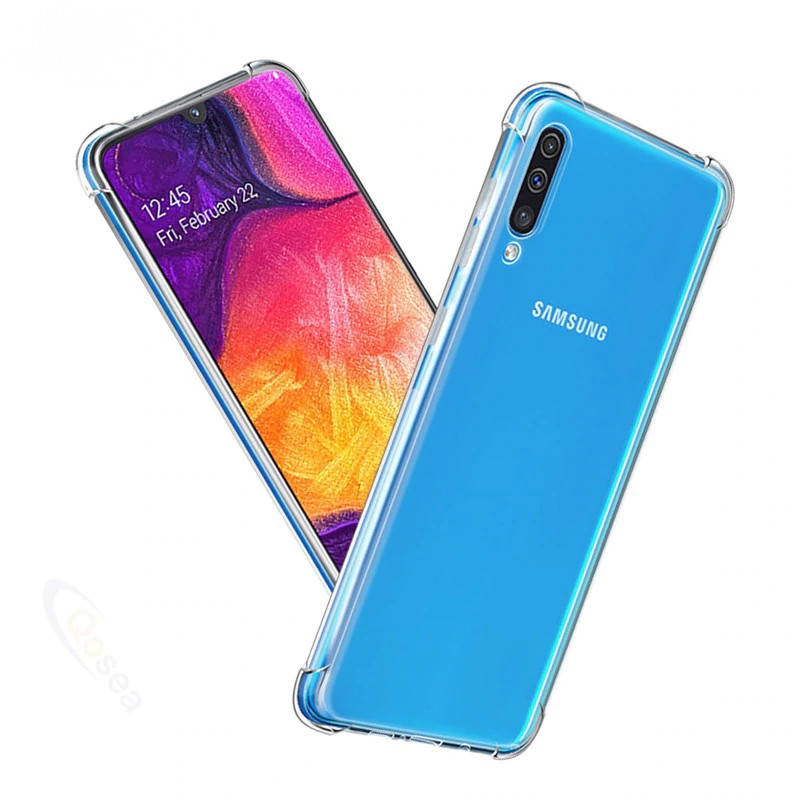 

Силиконовый прозрачный чехол для Samsung Galaxy A50 усиленные углы