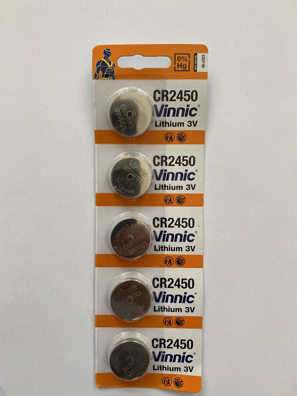 

Батарейка Vinnic CR2450 Lithium 3V 1шт