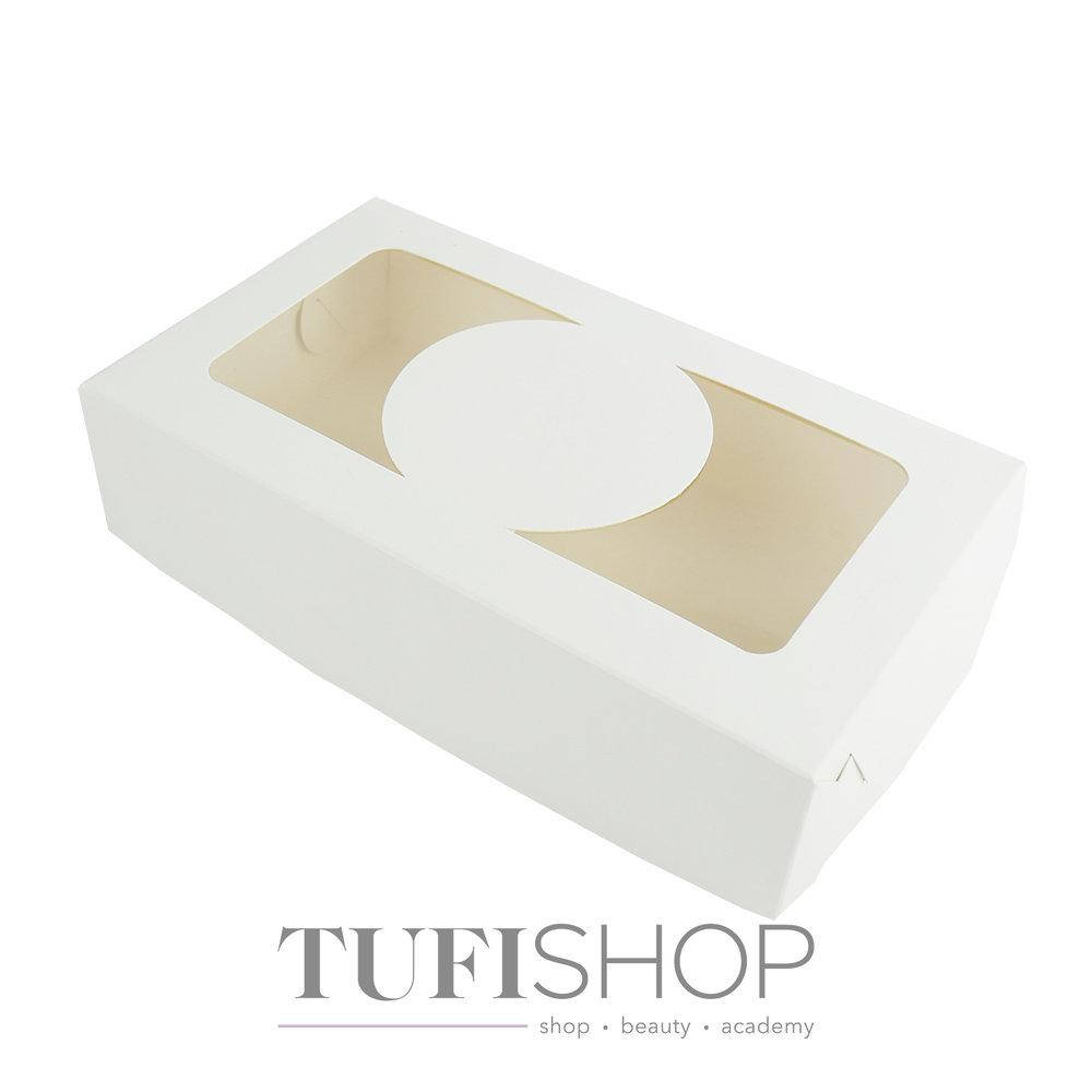 

Подарочная коробка с окном 200х115х50 мм, Белый