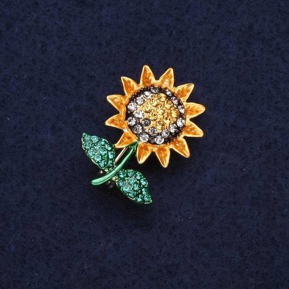

Брошь цветок "Подсолнух" 26х19мм