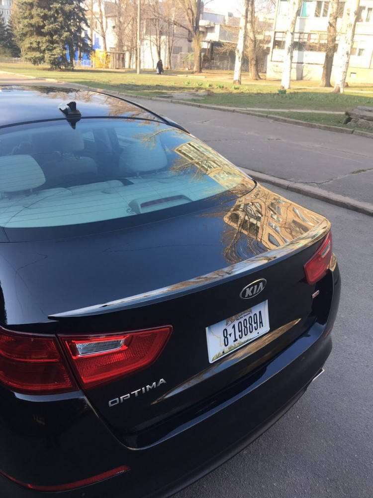 

Спойлер лип на багажник Kia Optima 2014-2015 ABS пластик под покраску
