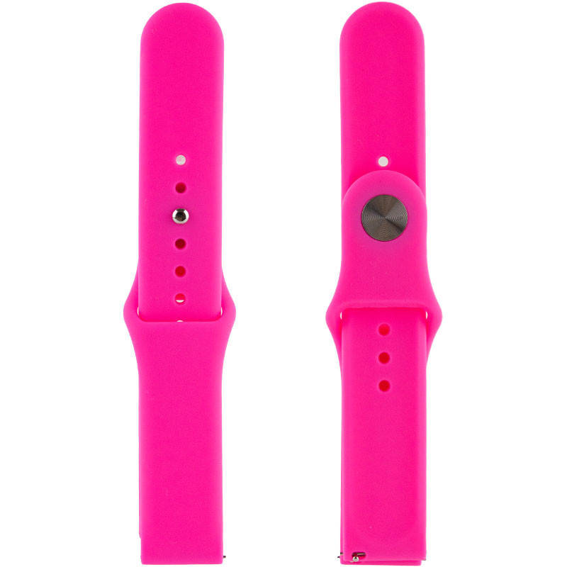 

Силиконовый Ремешок для Xiaomi Amazfit/Samsung 20 mm (Розовый / Barbie pink)
