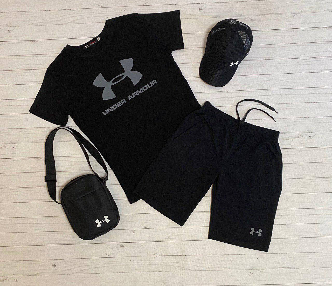

Мужской спортивный костюм (футболка и шорты) Under Armour, Разные цвета
