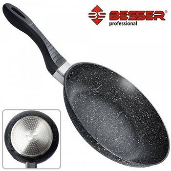 

Сковородка без крышки "BESSER" 20см индукционное дно арт. 10215
