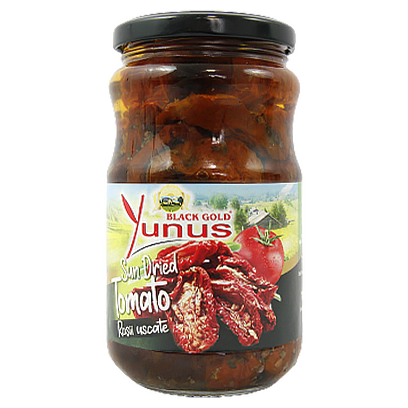 

Помідори в'ялені Юнус Yunus dried tomato 340g 12шт/ящ (Код : 00-00006082)