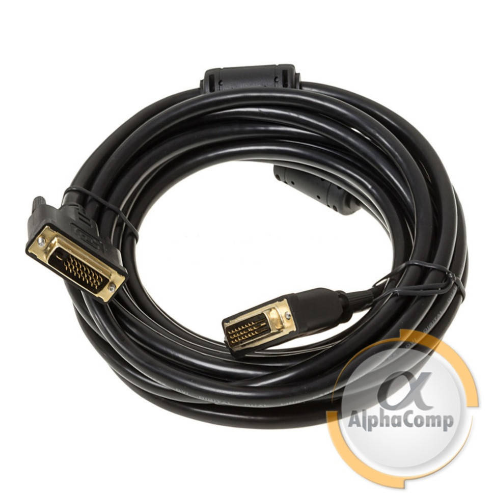 

Кабель монитора DVI 5m БУ, Черный